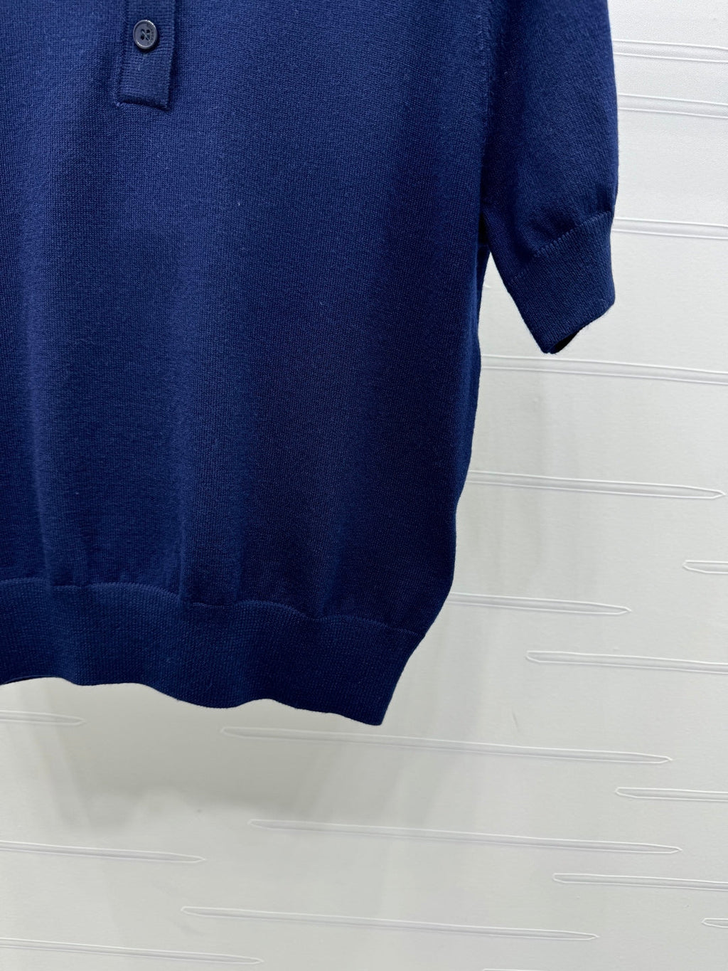 BURBERRY SHORT-SLEEVE KNITTED POLO SHIRT 274845