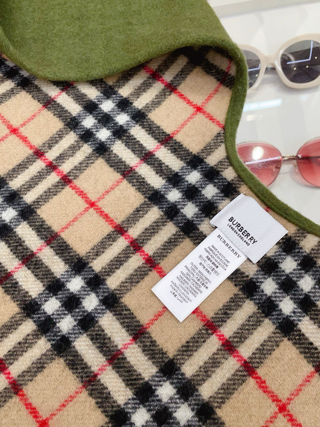 BURBERRY 25S DOUBLE-FACED CASHMERE COAT 208