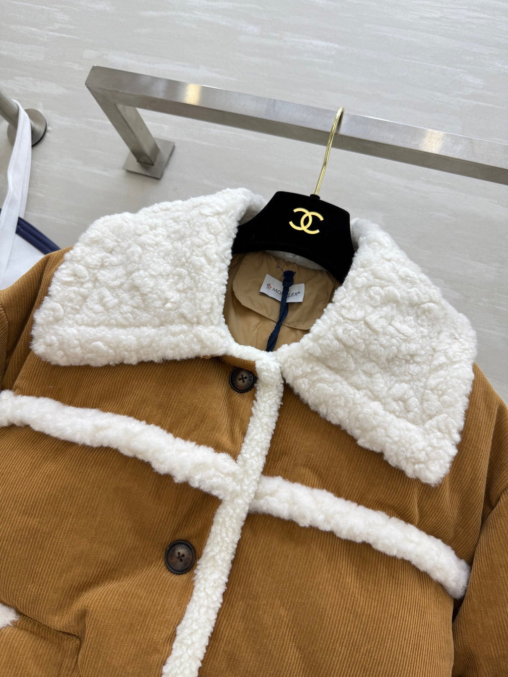MONCLER 25S VELVET FUR JACKET 306104